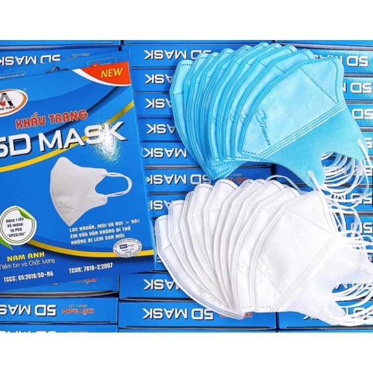 Khẩu Trang 5D Mask Famapro hộp 10 cái