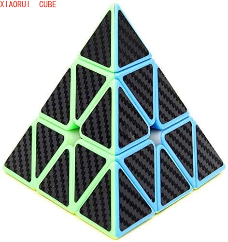 Đồ chơi khối rubik 3x3 hình kim tự tháp bằng sợi Carbon