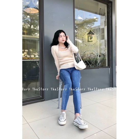 [STR] Quần jean dài bản nhạt Q265