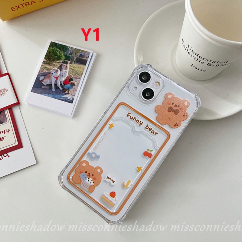 Ốp điện thoại MissConnie TPU mềm kiểu gấu/ thỏ thích hợp cho iPhone 7 8 6 6s Plus XR X XS Max 11 12 13 14 Pro Max SE
