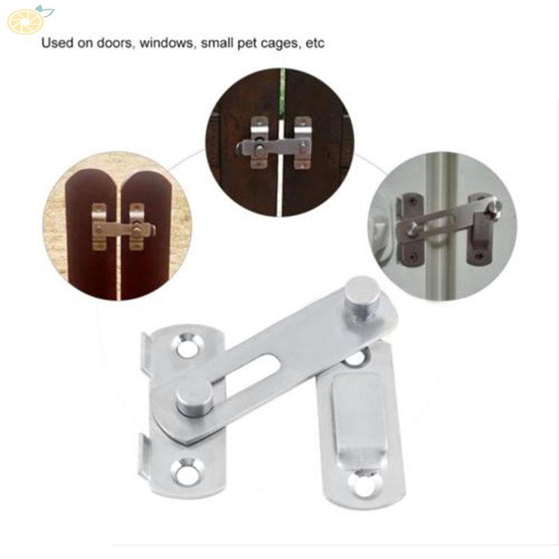 Khóa Cửa Bằng Thép Không Gỉ Cho Cửa Sổ Văn Phòng Chuồng Thú Cưng Đảm Bảo An Toàn Di Động