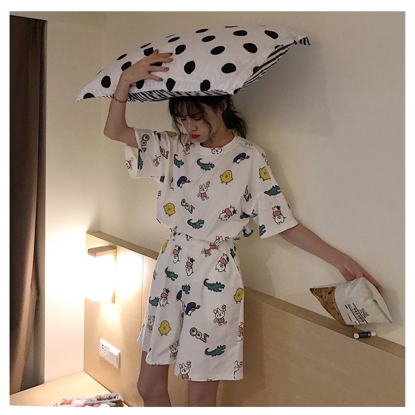 Bộ Ngủ Rẻ  🌹FRESHIP🌹 Đồ Bộ Ngủ Nữ Đẹp Mặc Nhà Chất Cotton Co Giãn Thoải Mái - Hàng Loại 1 AN02(bán sỉ)-NABI | BigBuy360 - bigbuy360.vn