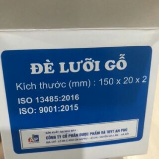 Đè lưỡi gỗ đã tiệt trùng riêng từng chiếc (hộp 100 chiếc)