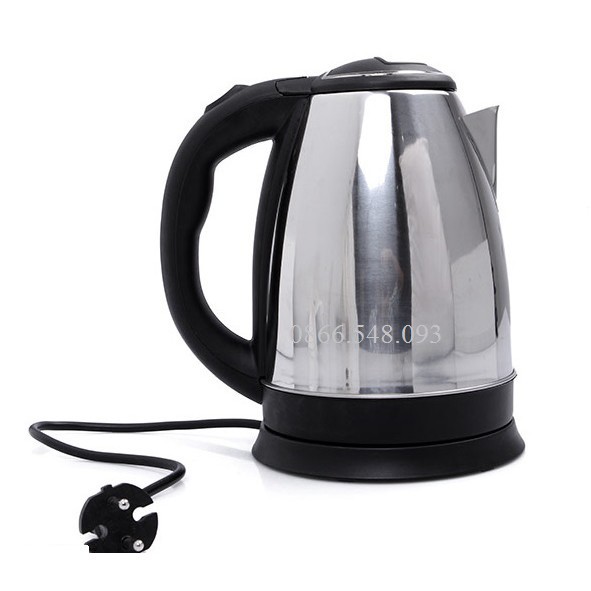 Ấm siêu tốc Inox loại lớn 1L8 Electric Kettle - E3 Audio Miền Nam