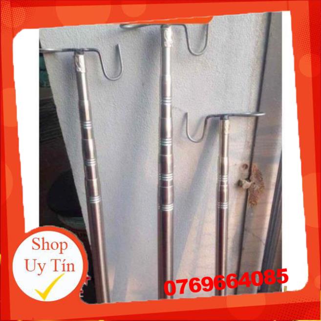 ⭐  Sào Bẫy Chim, Sào Rút Inox Đa Năng Dài 1m5 3m 5m 6m 7m -Đ𝗢̂̀ 𝗖𝗔̂𝗨 𝟳𝟭𝟲