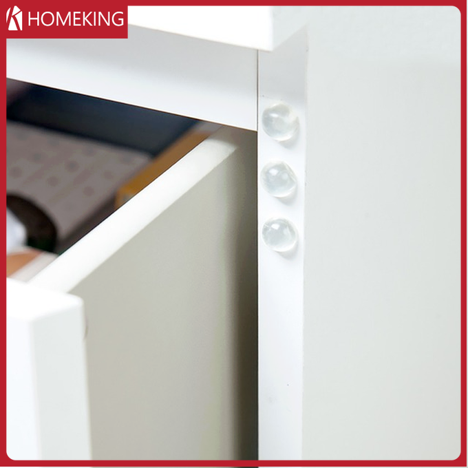 24 cái / bộ đồ gia dụng Nắp cách âm chống va chạm, miếng đệm chống va chạm, hạt cao su tích hợp, tay nắm cửa, tường, chân bàn, cửa tủ