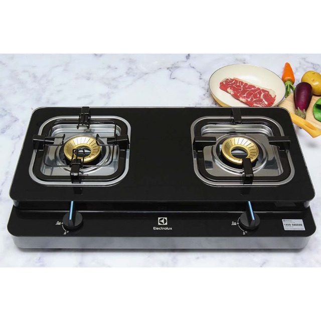 Bếp gas đôi Electrolux ETG727GKR  Hàng trưng bày+ Tặng dây gas ,kính cường lực ,tiết kiệm gas