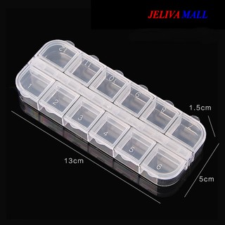 Khay đựng đá nail 12 ô nắp bật