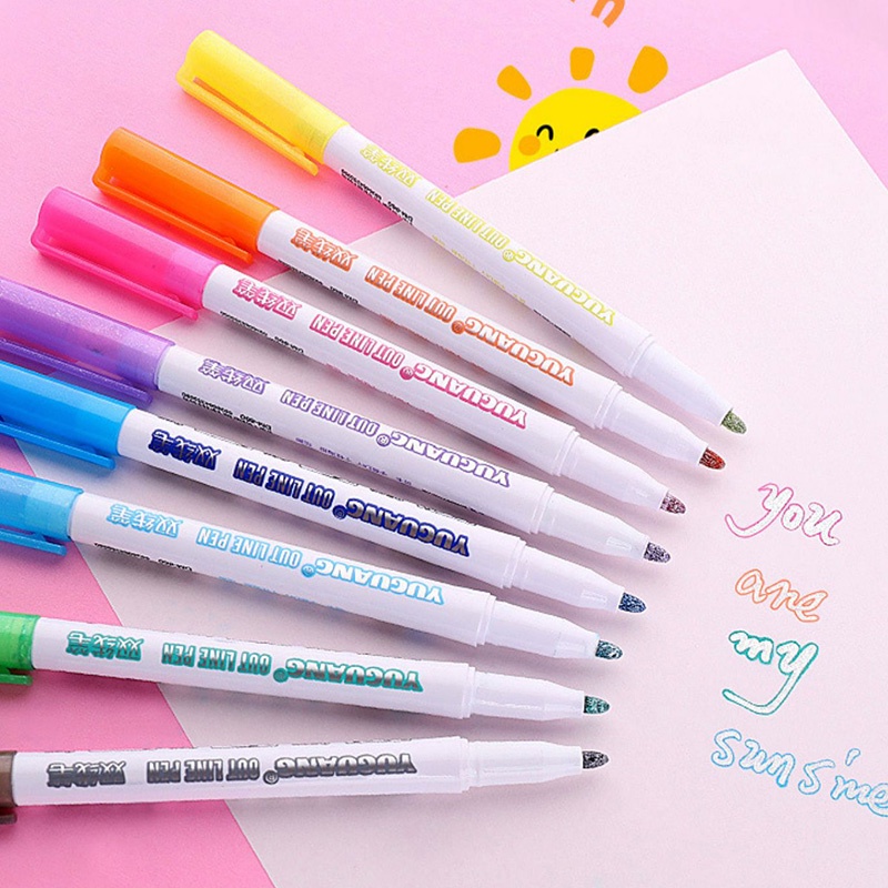 Bút Tạo Khối Bắt Sáng 8 / 12 Màu Tùy Chọn Kích Thước Lớn Dành Cho Học Sinh