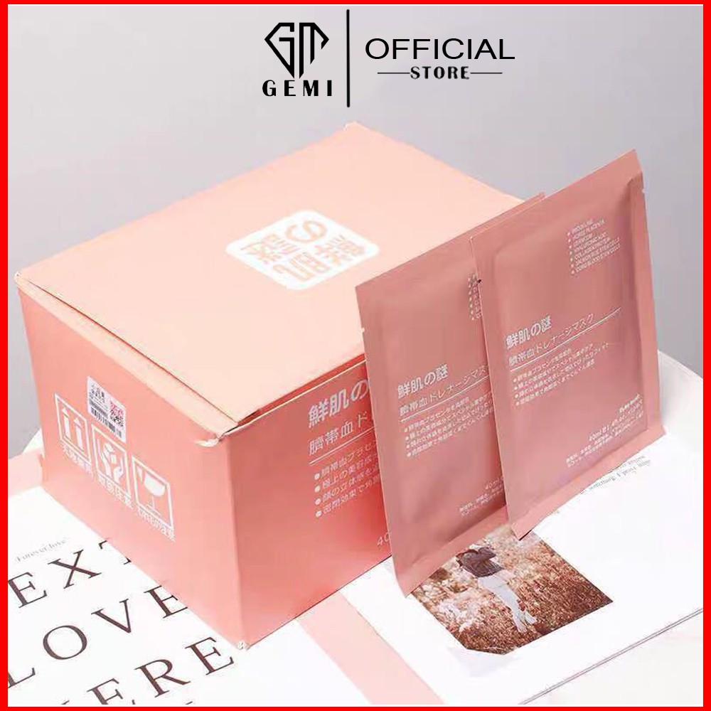 Mặt Nạ Nhau Thai Cừu 💞𝑭𝒓𝒆𝒆𝒔𝒉𝒊𝒑💖 Mask Cuống Rốn Tế Bào Gốc Nhật Bản Rwine Beauty Mặt Nạ Dưỡng Trắng Da - Cấp Ẩm -Thải Độc
