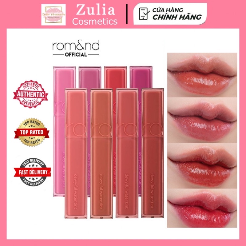 [FREE SHIP] Son Tint Bóng Romand Dewyful Water Tint Đủ Màu