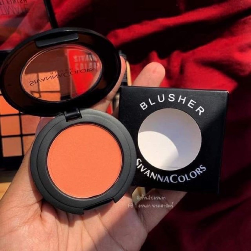 Phấn Má Hồng Có Nhũ Tông Cam Gạch Tây Sivanna Mini Blusher HF847 No.05