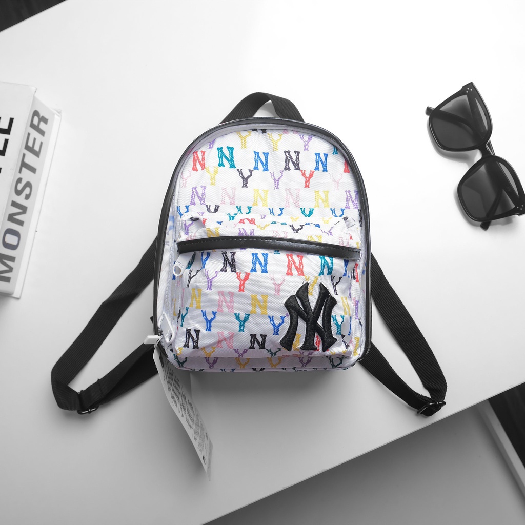 💥 XẢ HÀNG 💥 Balo mini thời trang đi học MLB in phối họa tiết NY nhiều màu