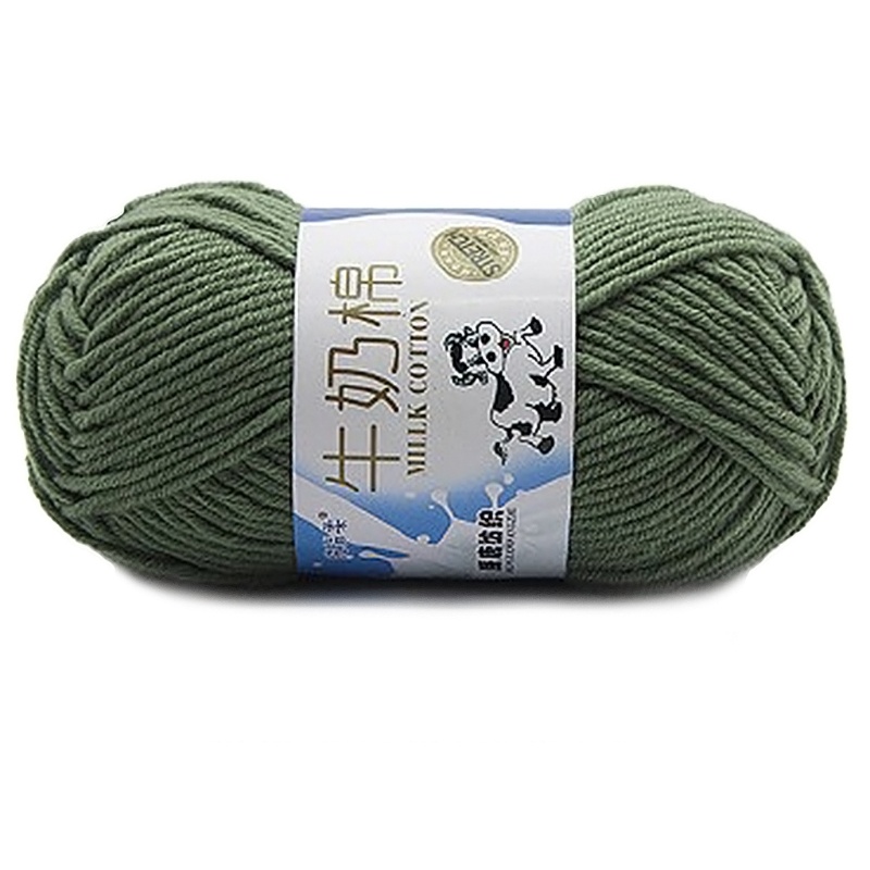 Cuộn Len Cotton Sữa Mềm Dùng Đan Khăn Choàng DIY