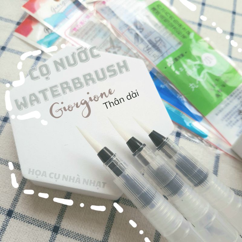 Cọ nước Waterbrush GIORGIONE thân dài giá rẻ thích hợp cho người bắt đầu tập vẽ màu nước
