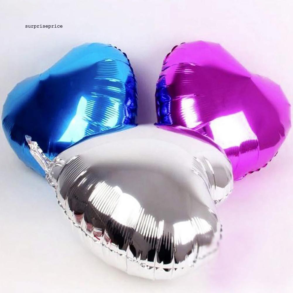 [real stock]18in Reusable Shiny Heart Foil Balloons Valentine Wedding Engagement Party Decor