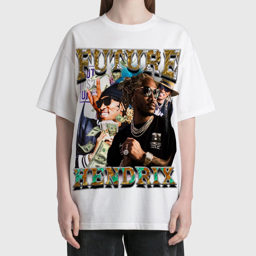BLANK | Áo Thun FUTURE Tay Lỡ Unisex - Đen/Trắng Cổ Tròn