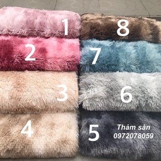 Thảm lông loang trải sàn mẫu hot đế chống trượt cao cấp - Hàng uy tín
