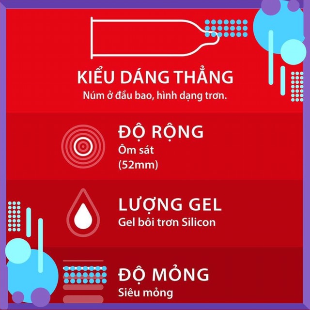 [ HÀNG CHÍNH HÃNG ] bao cạo su durex fetherlite Ultima hộp 12 cái