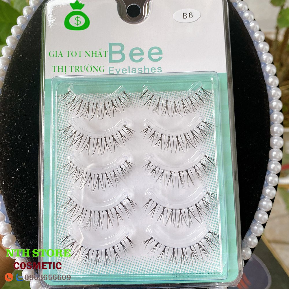 Mi gân trong Bee đủ mã siêu đẹp kết sợi đều, lông mi gân trong sêu hot