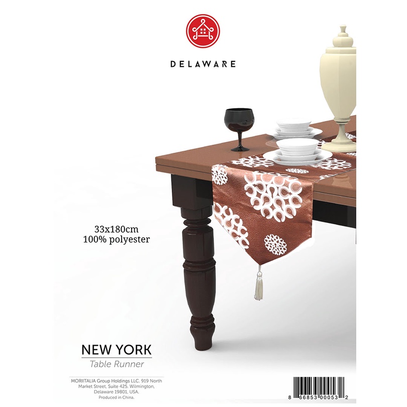 Khăn trải bàn Delaware 33x180cm 3000532