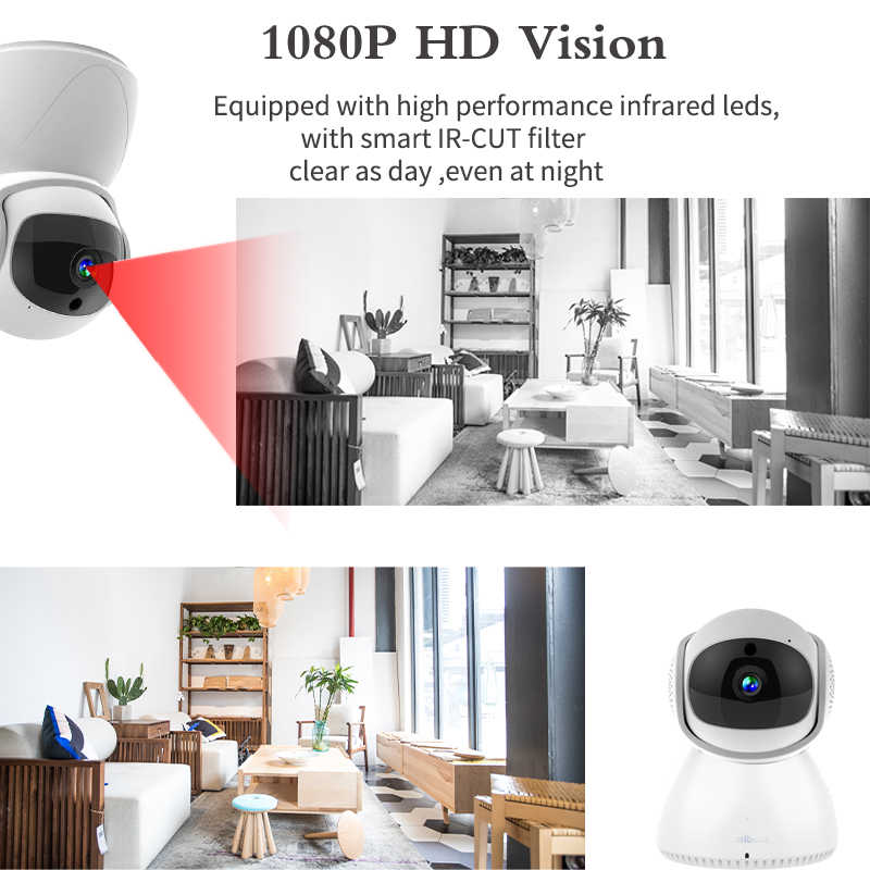 Camera Giám Sát 2.4g / 5g Wifi Ip 1080p Hh Kèm Phụ Kiện