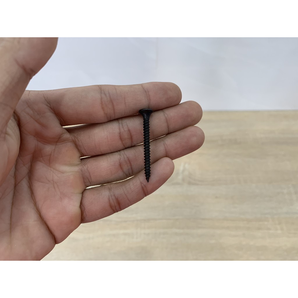 100 gram vít đen thạch cao, vít gỗ các cỡ 1.5cm, 2cm, 2.5cm, 3cm, 4cm, 5cm (thân 3.5mm) - Điện nước gia dụng Hoàng Kim