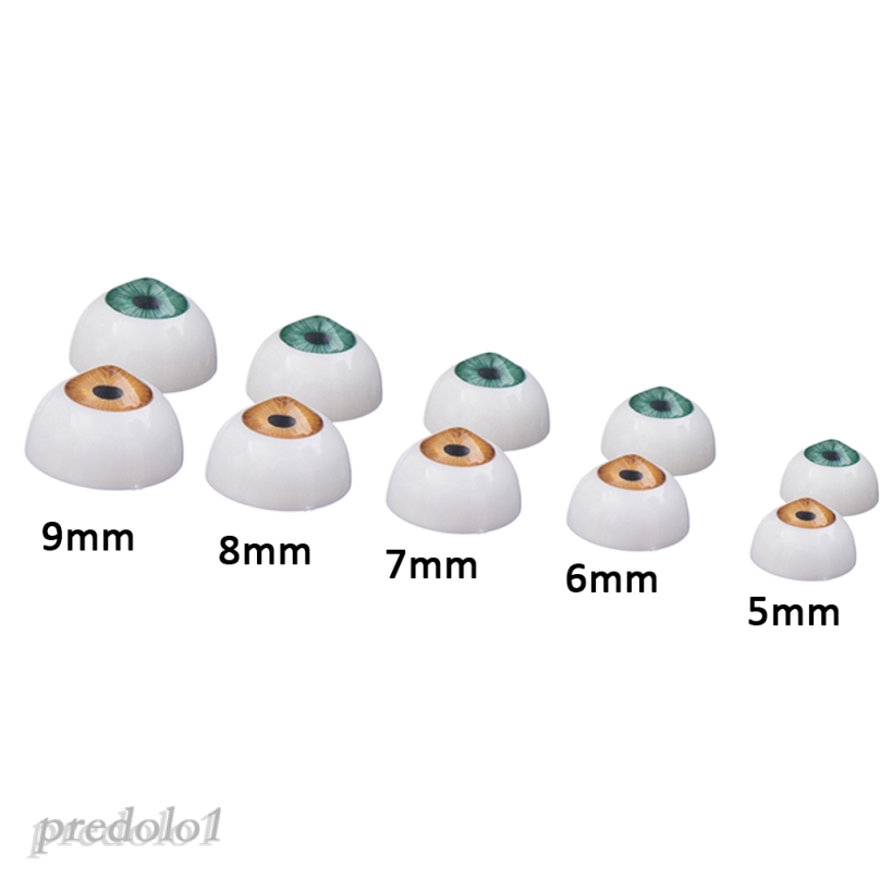 1  4 Cặp Mắt Nhựa 5mm Làm Búp Bê 4 Màu