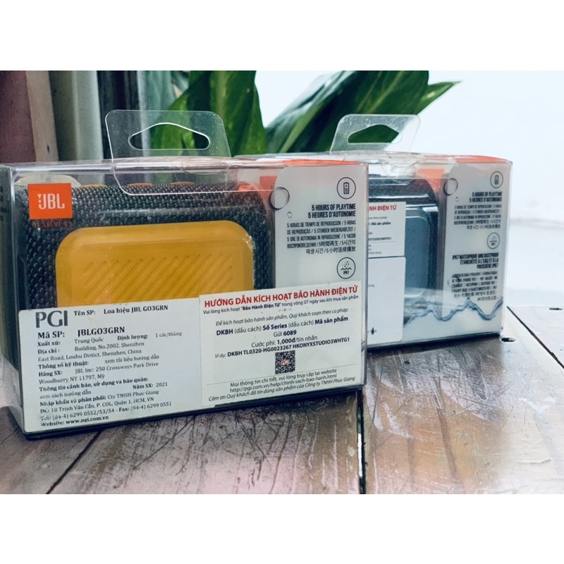 Loa bluetooth JBL Go 3 chính hãng PGI