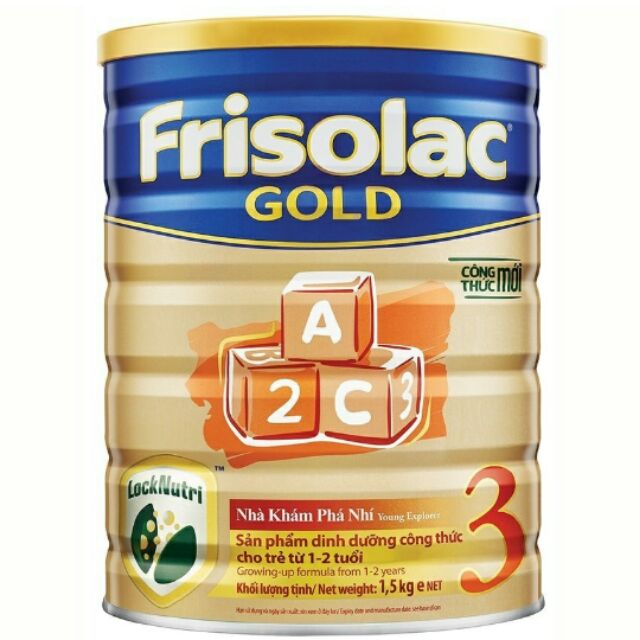 Sữa bột Frisolac Gold 3 1500g.