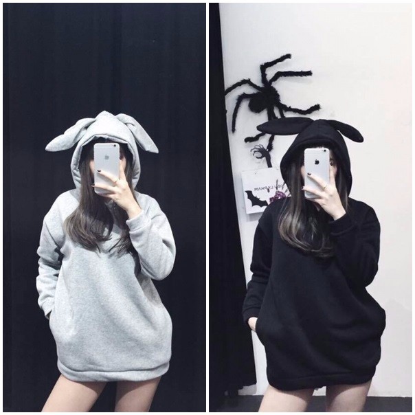 Áo khoác nỉ tai thỏ so cute - atshoppee | BigBuy360 - bigbuy360.vn