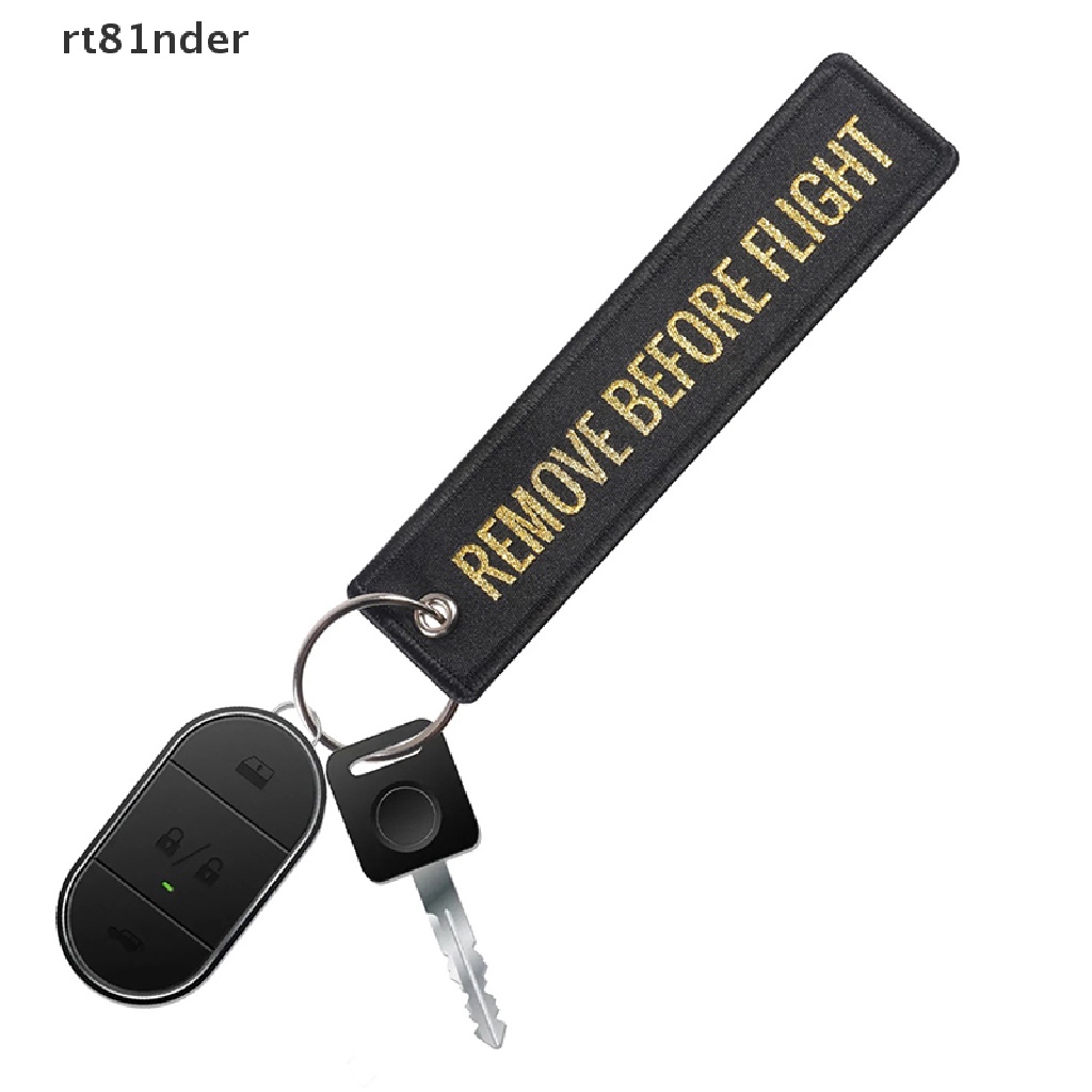 Rt Remove Before Flight Key Chian Móc Khóa / Chìa Khóa / Xe Máy / Xe Hơi Thêu Nhãn Hiệu / Trang Sức / Quà Tặng Không Khí n