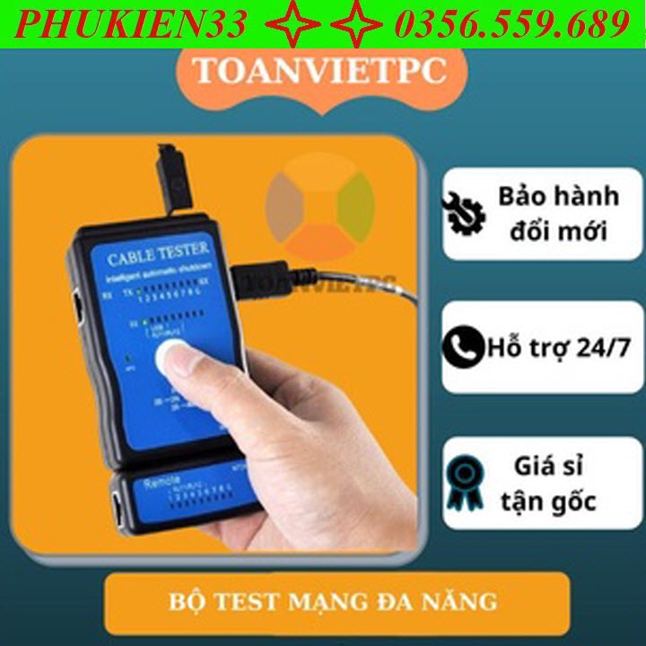 Thiết bị test cáp mạng,Hộp test mạng đa năng SY- 168 (RJ45-RJ11-USB)