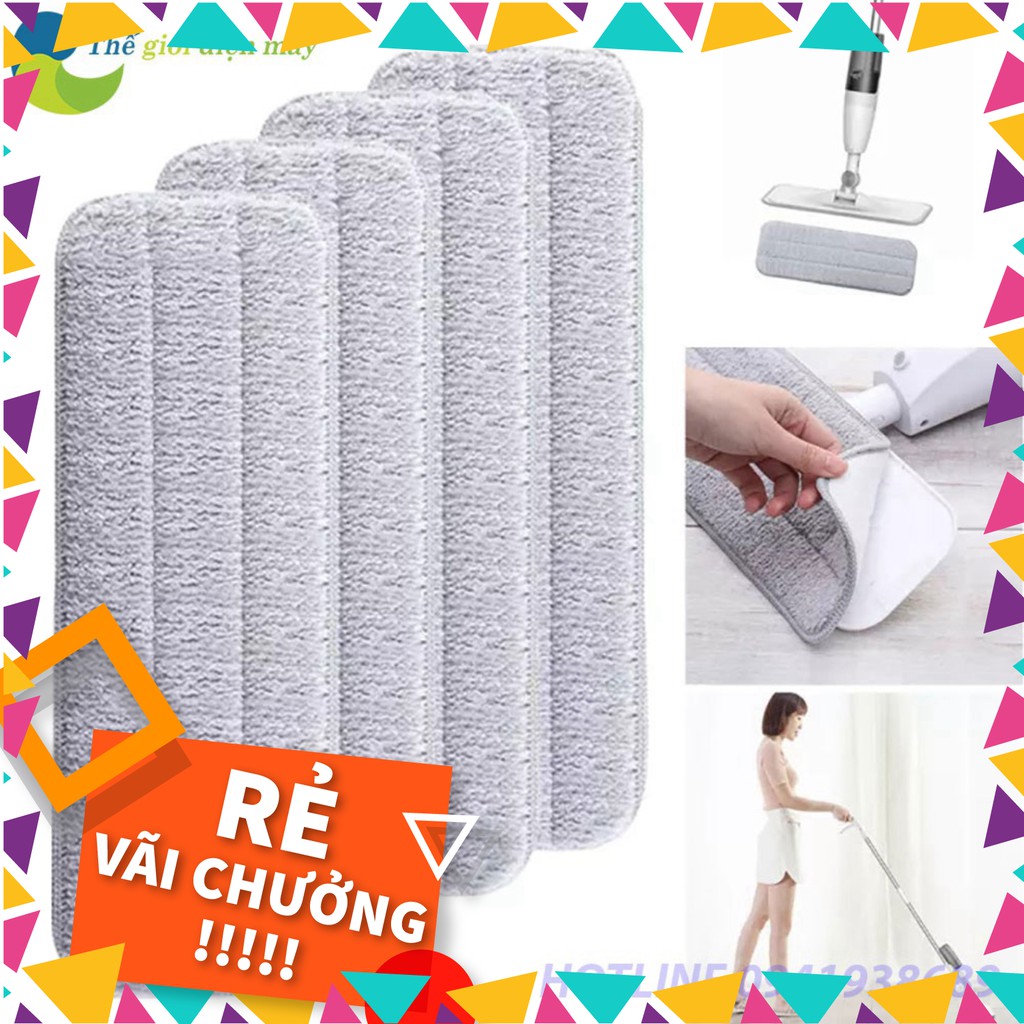 [SALE] Giẻ (khăn) lau thay thế cho chổi lau nhà Xiaomi Deerma TB900 (1 Miếng) - Shop Thế Giới Điện Máy .