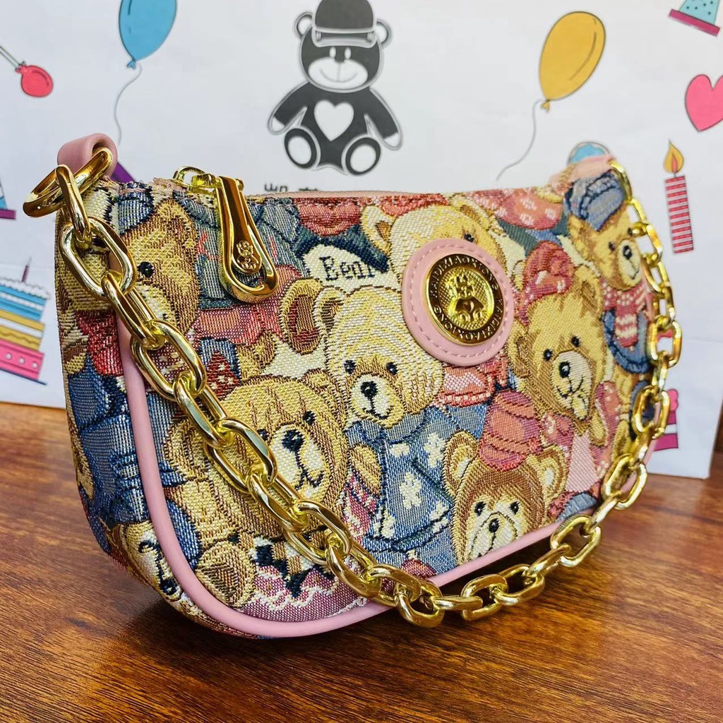 Túi Xách Đeo Vai / Đeo Dưới Cánh Tay Dây Xích Cao Cấp Phong Cách Mới Dễ Phối Đồ