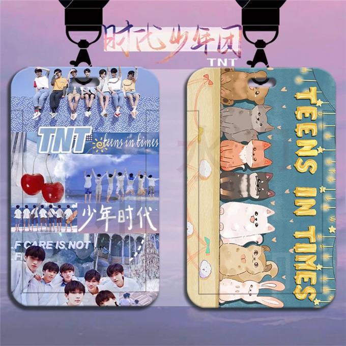 Túi Đựng Thẻ Học Sinh Có Dây Đeo Vỏ Cứng Thu Gọn Được Permit Times Youth League TNT Wenxuan