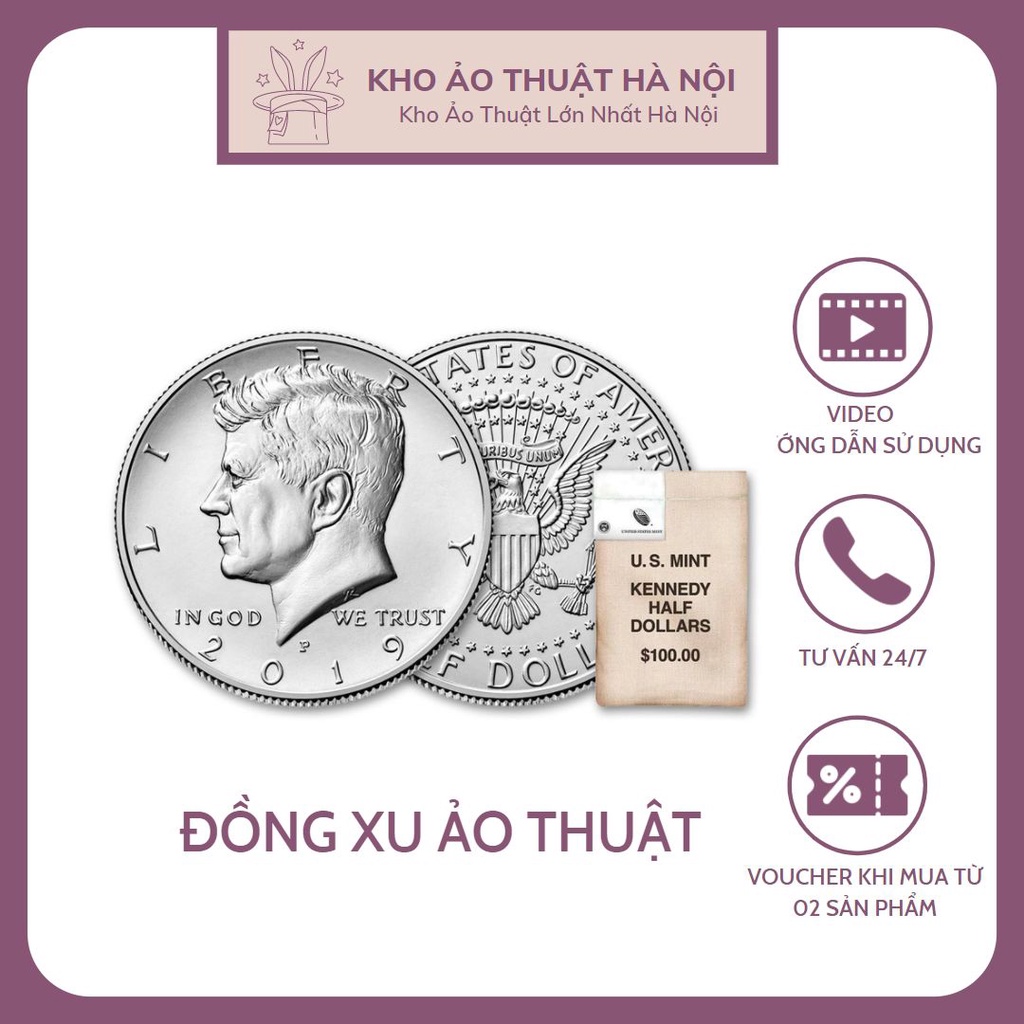 Đồng Xu Half Dollar Coin và Morgan Bạc Làm Ảo Thuật, Biến Mất Xu,Đồ Chơi Sáng Tạo, Đạo Cụ Biểu Diễn Đường Phố