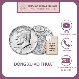 Đồng xu half dollar coin và morgan bạc làm ảo thuật, biến mất xu,đồ chơi sáng tạo, đạo cụ biểu diễn đường phố