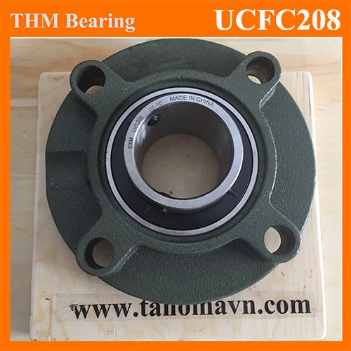 Gối đỡ vòng bi trục 40 mm, hình tròn, gối đỡ trục ngang, trục dọc UCFC208