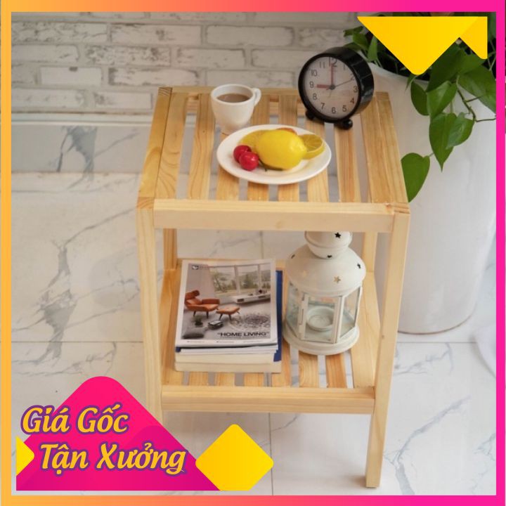 Kệ tab đầu giường gỗ Thông 2 tầng, 3 tầng, 4 tầng
