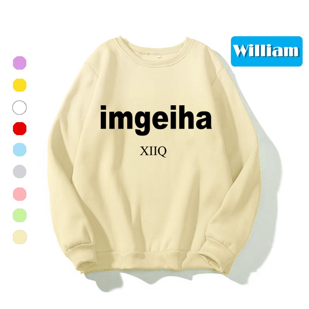 Áo Sweater chui đầu nam nữ dễ thương William DS69 - Chất liệu nỉ bông ngoại mềm mịn, giữ ấm tốt, làm áo cặp | WebRaoVat - webraovat.net.vn