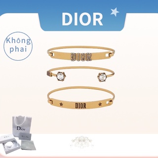 Dir Counter Vòng Đeo Tay Ba Vòng Kim Cương Chữ Logo Đính Kim Cương Mới