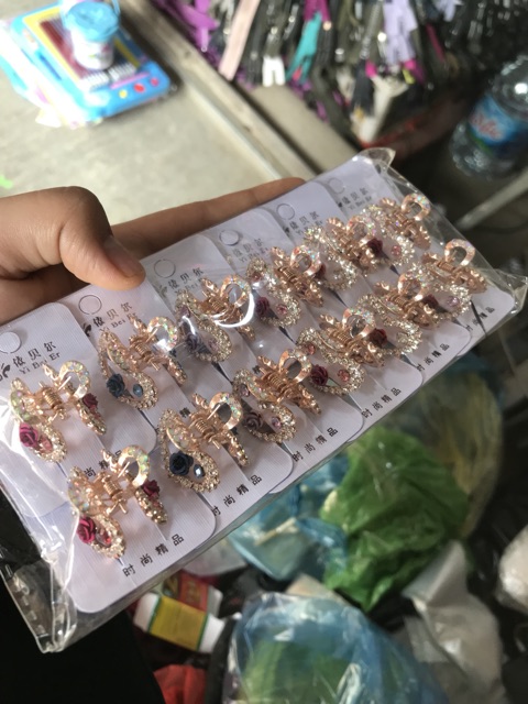 [XẢ SỐC] Kẹp mái đá combo 2 cái HÀN QUỐC SIÊU ĐẸP