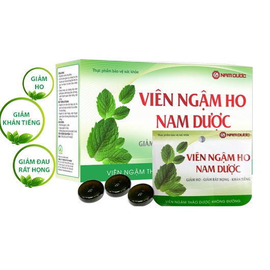 VIÊN NGẬM HO NAM DƯỢC – Hỗ trợ giảm cơn ho, bổ phổi, tiêu đờm, viêm phế quản (40 viên)
