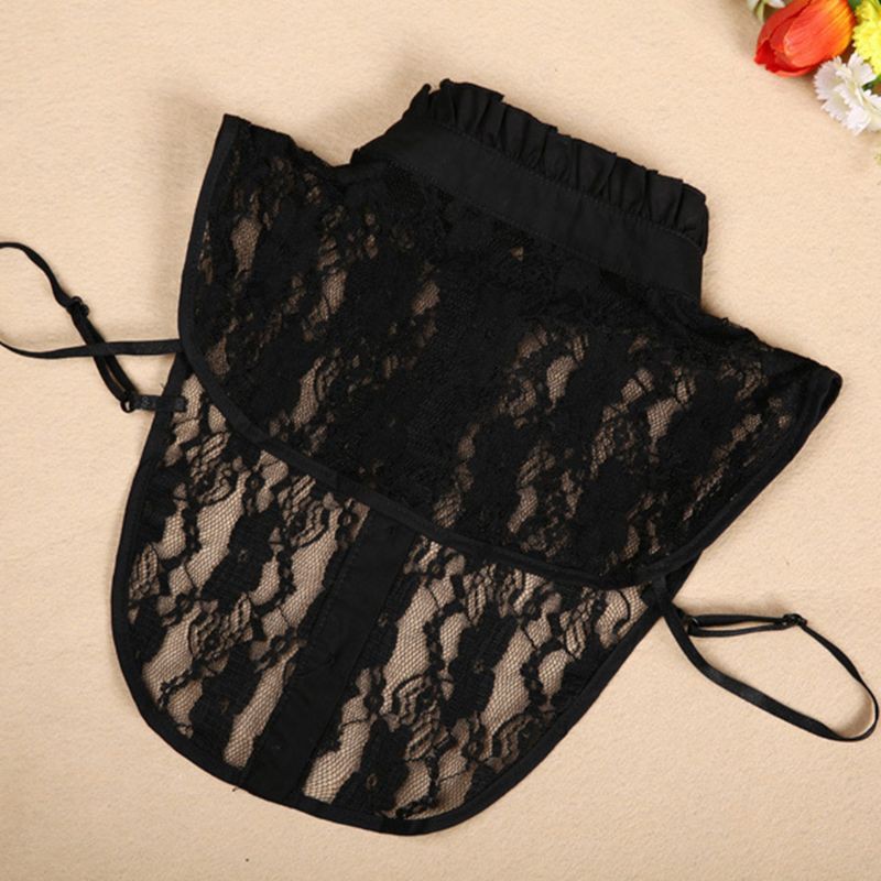Cổ áo giả dạng rời vải ren phong cách vintage thời trang dành cho nữ