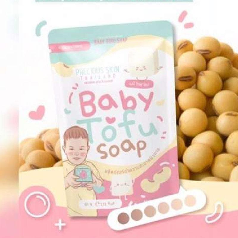 Soap Xà Phòng Đậu Hủ Baby Tofu Trắng Sáng Đều Màu Da Sạch Bụi Bẩn Mờ Vết Thâm Sạm 60g – Khongcoson