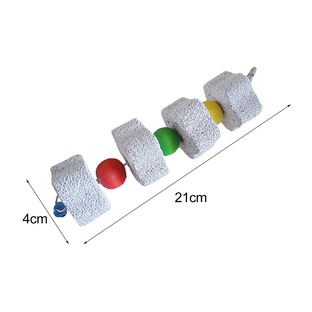 Đồ Chơi Chuỗi Hạt Đá Mài Răng Cho Hamster / Thỏ / Vẹt Cưng