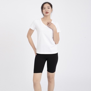 Áo thun nữ cổ tim - Trắng