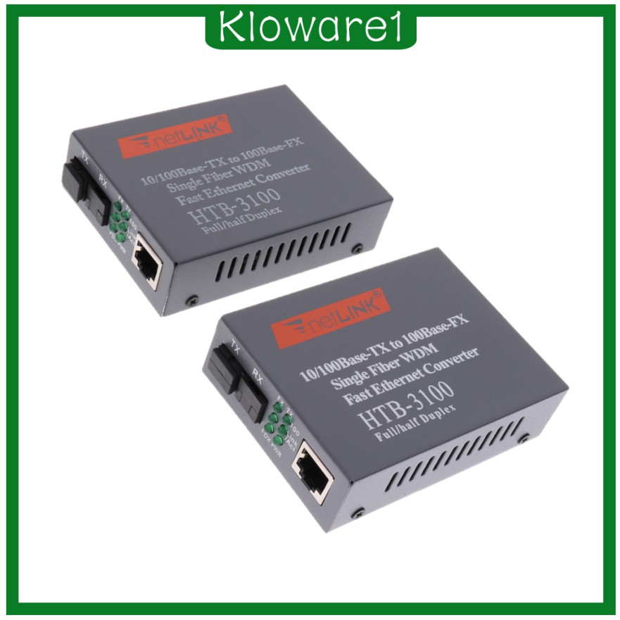 Bộ 2 Đầu Chuyển Đổi Từ Kloware1) Htb-3100Ab 100m 25km Sang Rj45