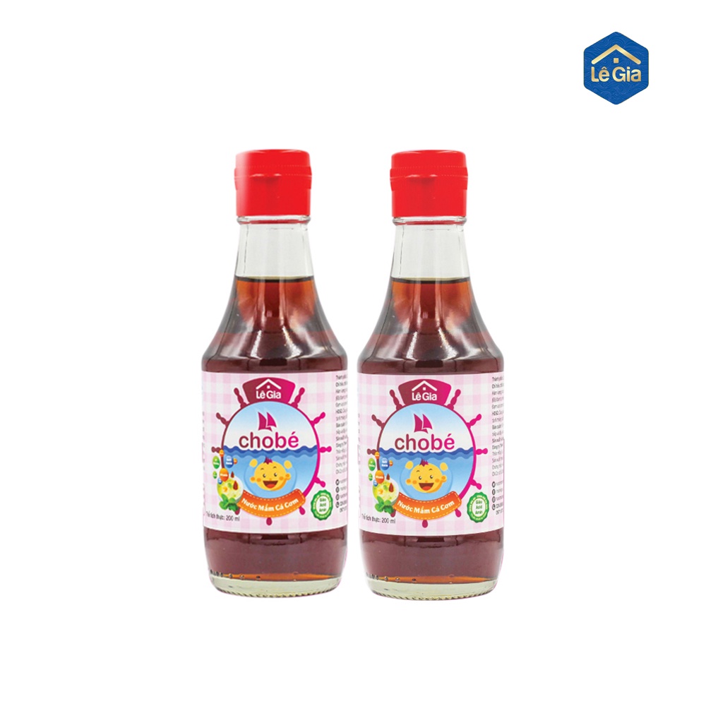 Combo 02 chai nước mắm cho bé ăn dặm Lê Gia chai 200ml